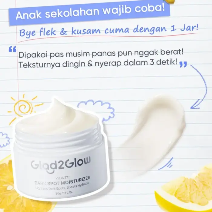 Glad2Glow Yuja Symwhite 377 Dark Spot Moisturizer - Gambar 2
